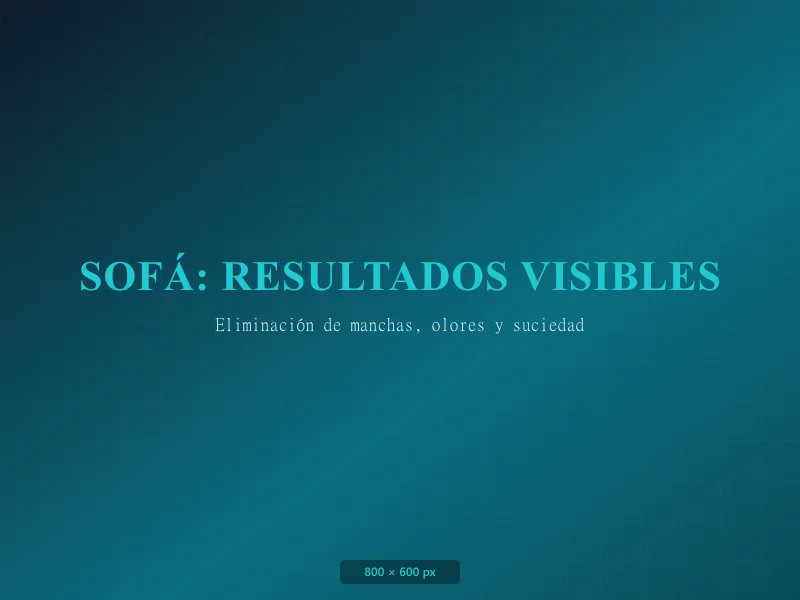 Detalle del proceso de lavado de sofá