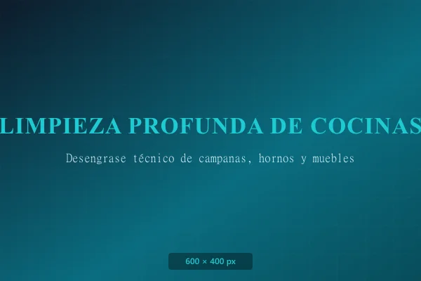 Limpieza Profunda de Cocinas