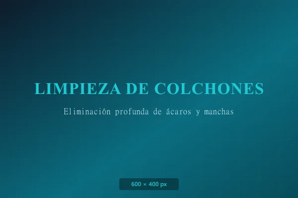 Limpieza y sanitización de colchones