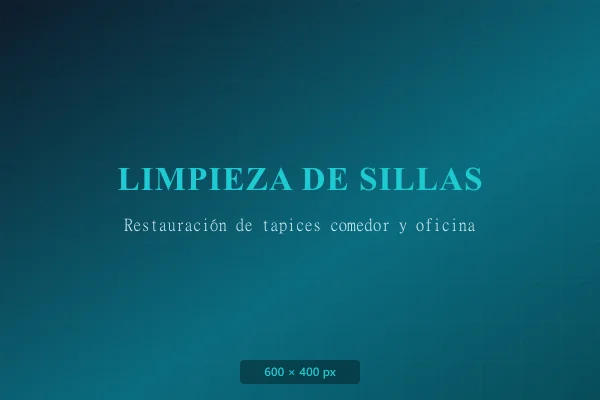 Limpieza de Sillas